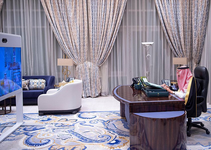 The remarks came during the weekly cabinet meeting chaired by King Salman. (SPA) The remarks came during the weekly cabinet meeting chaired by King Salman. (SPA)