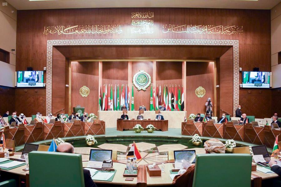 Arab League foreign ministers held an emergency meeting in Cairo on Monday, Feb. 8 2021, to discuss the Middle East peace process and preserving Arab national unity. (SPA) Arab League foreign ministers held an emergency meeting in Cairo on Monday, Feb. 8 2021, to discuss the Middle East peace process and preserving Arab national unity. (SPA)