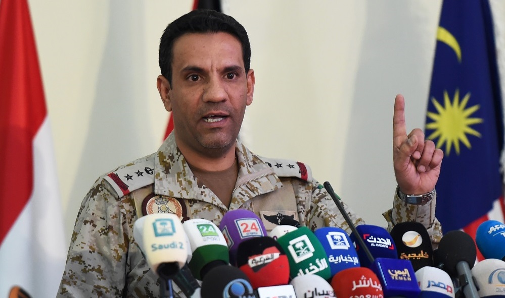 Spokesman Col. Turki Al-Maliki said the attack was a war crime that had threatened the lives of civilian travelers. (SPA) Spokesman Col. Turki Al-Maliki said the attack was a war crime that had threatened the lives of civilian travelers. (SPA)