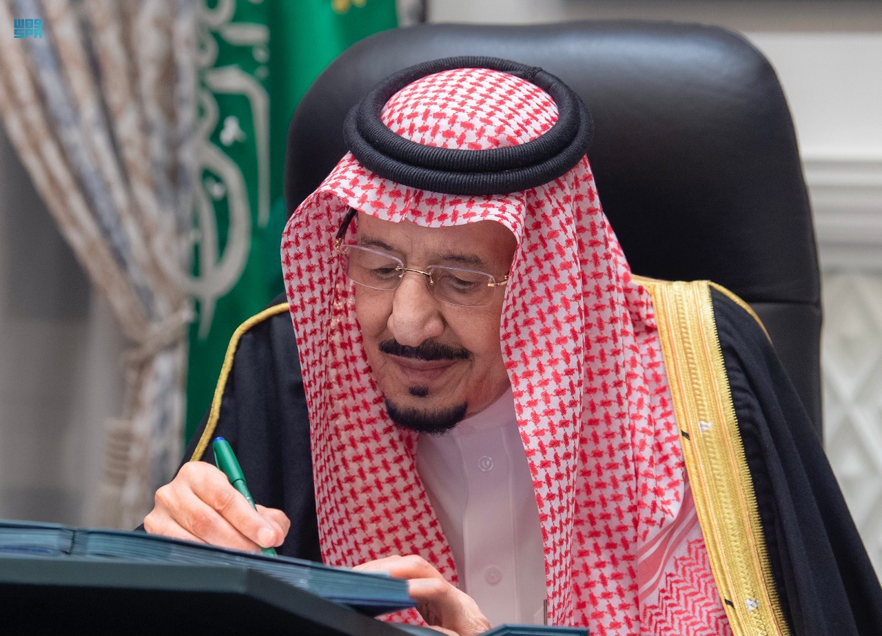 Saudi Arabia’s cabinet held its weekly meeting, chaired by King Salman virtually from NEOM, on Tuesday, March 23, 2021. (SPA) Saudi Arabia’s cabinet held its weekly meeting, chaired by King Salman virtually from NEOM, on Tuesday, March 23, 2021. (SPA)